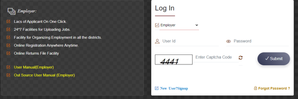 Employer Login