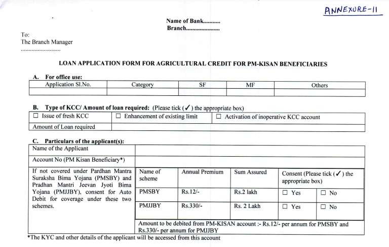 KCC Form Download 