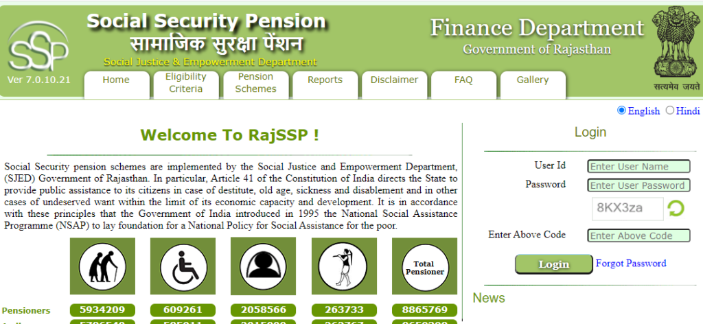 RAJSSP Login