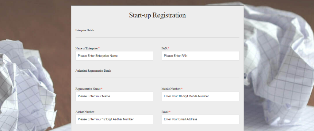 Start-up Registration